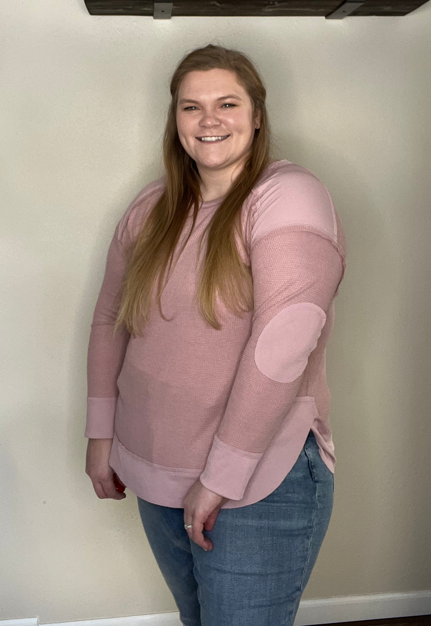 Pink Henley