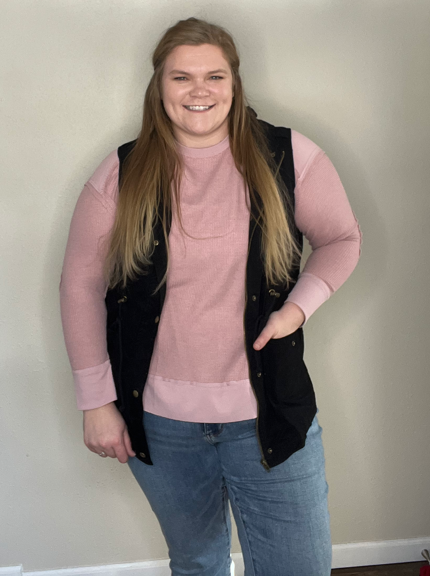 Pink Henley